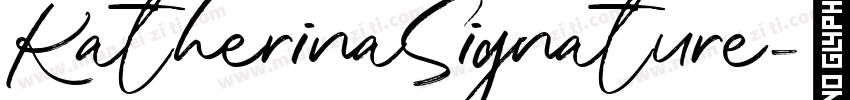 Katherina Signature字体转换